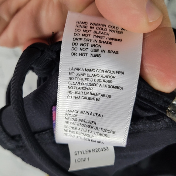 COCO RAVE | Saige underwire halter lace-up tassel bikini swim bathing suit top - Picture 9 of 11